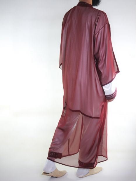Royal Maroon Jabador - Arewa Collections