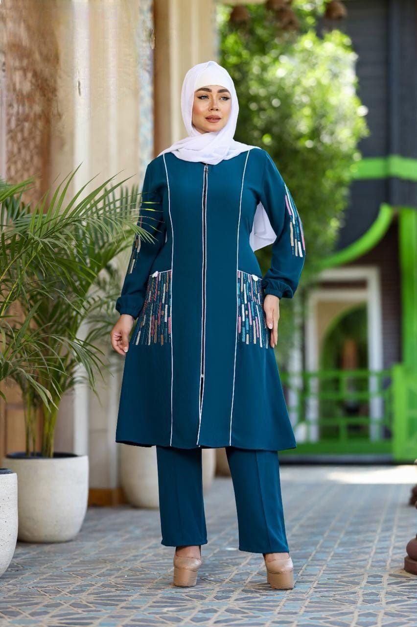 Zeerah Two pieces combination Abaya - Arewa Collections