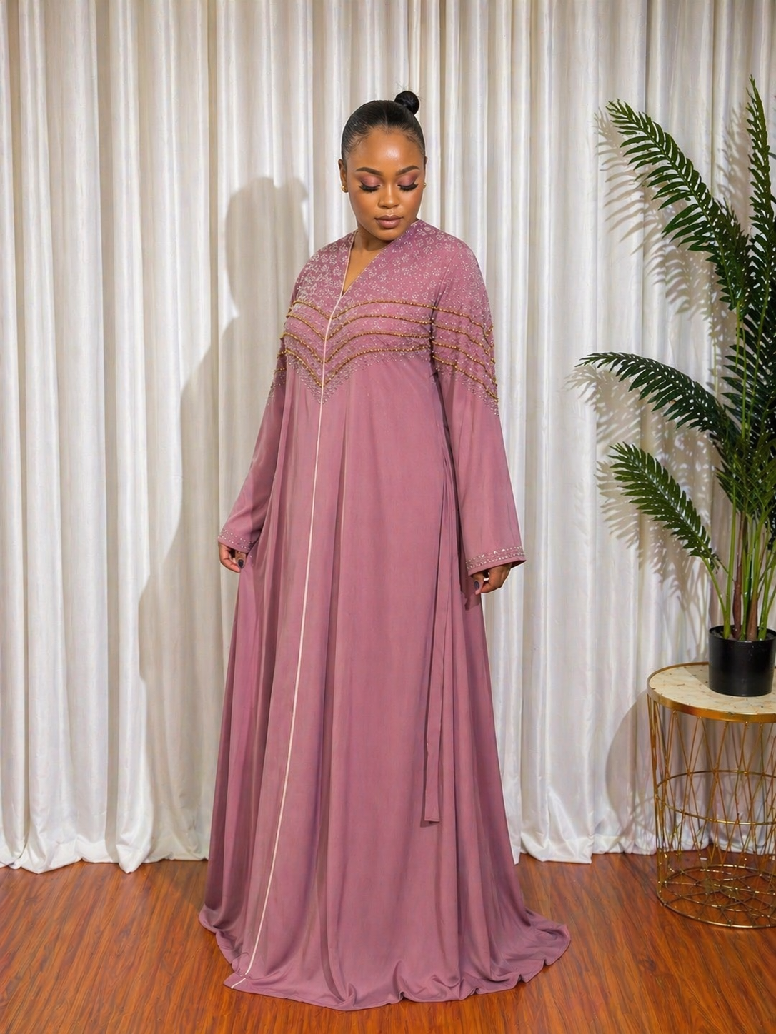 Meehan Embellished Abaya from Arewa Collections