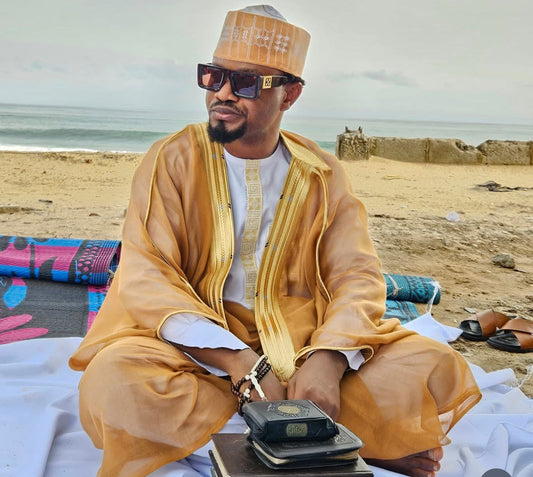 Camel Overcoat Arab Bisht Cloak from Arewa Collections