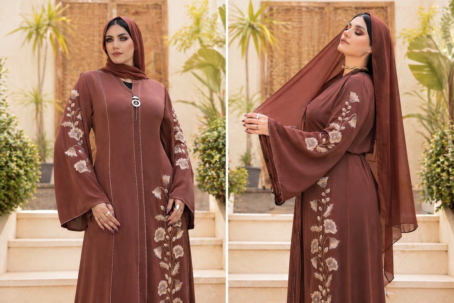 Zeerah Embroidered Abaya