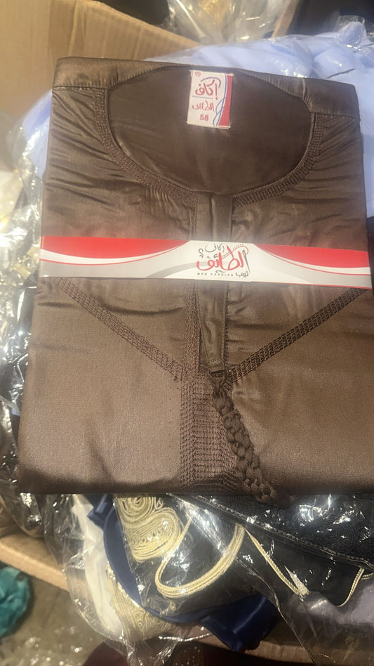 Brown Qamis Style Emirati