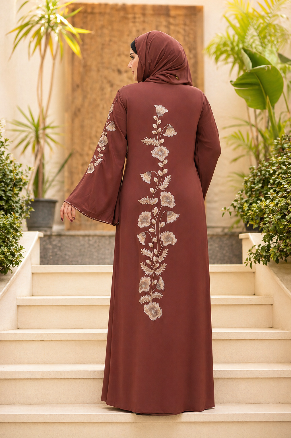 Zeerah Embroidered Abaya