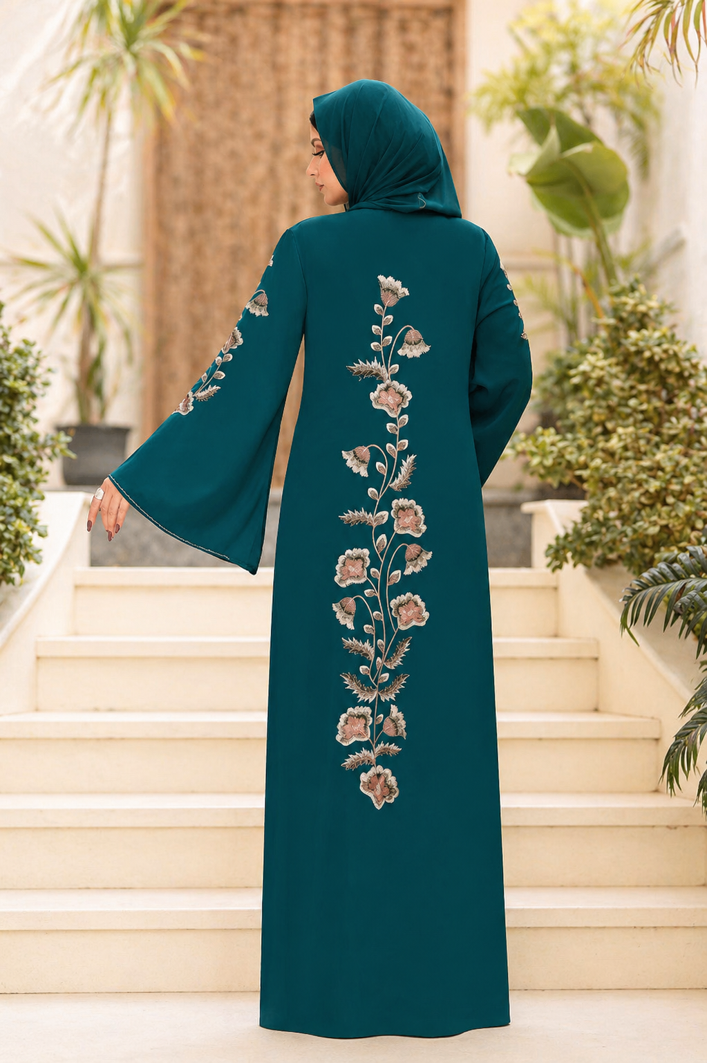 Zeerah Embroidered Abaya