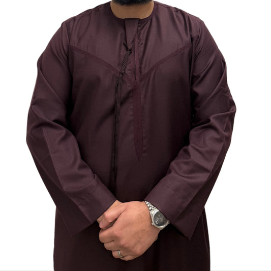 Bourgogne Bomuld Emirati Thobe