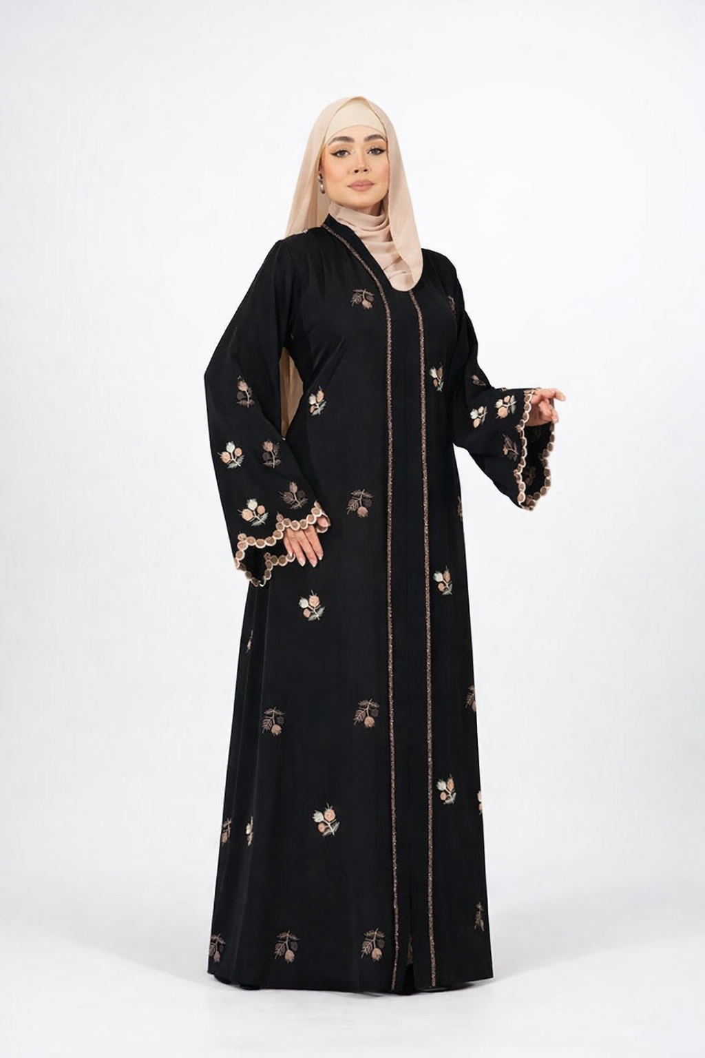 Nimba broderistil Abaya