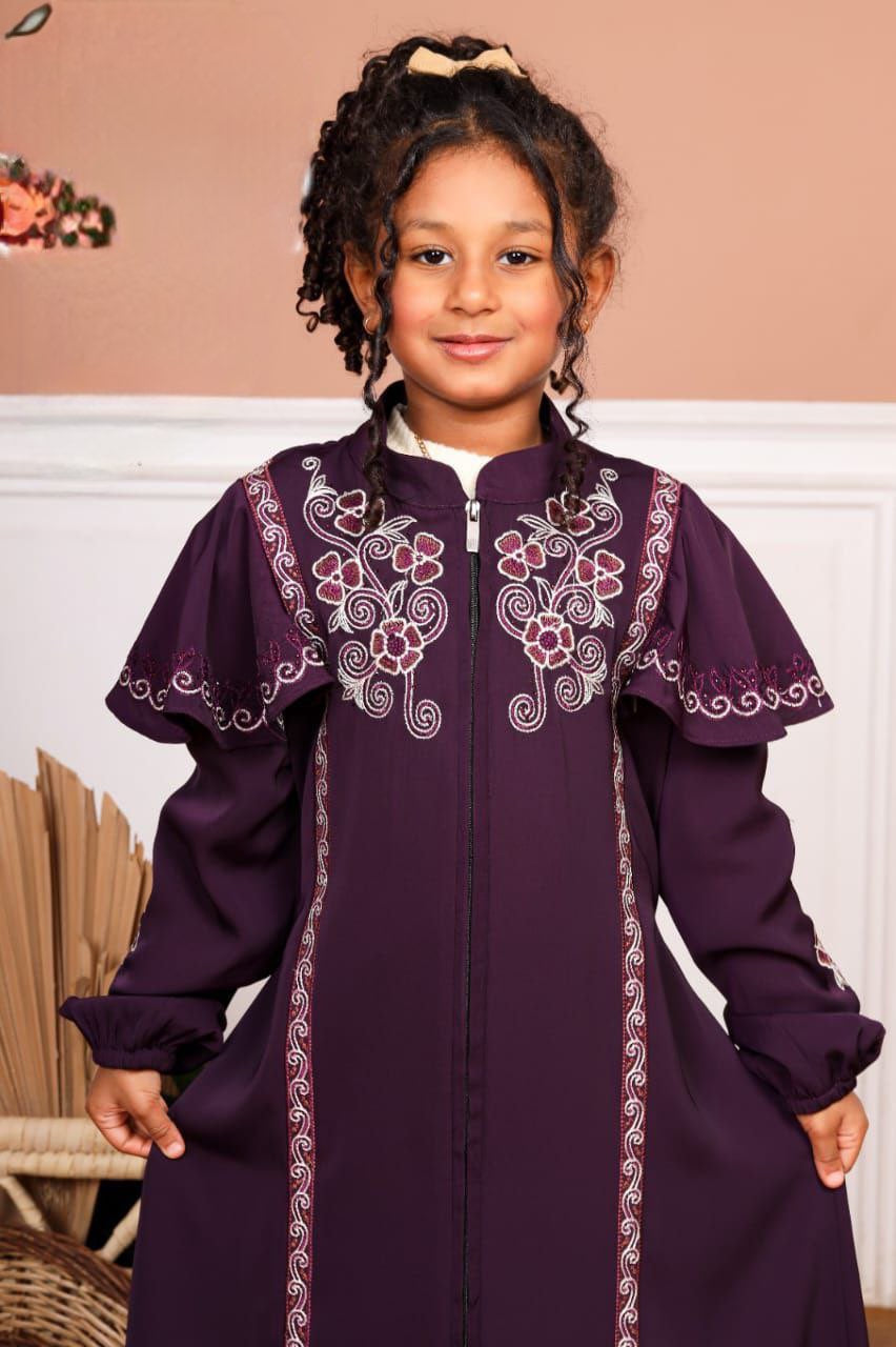 Muneera Girl Child Abaya - Arewa Collections