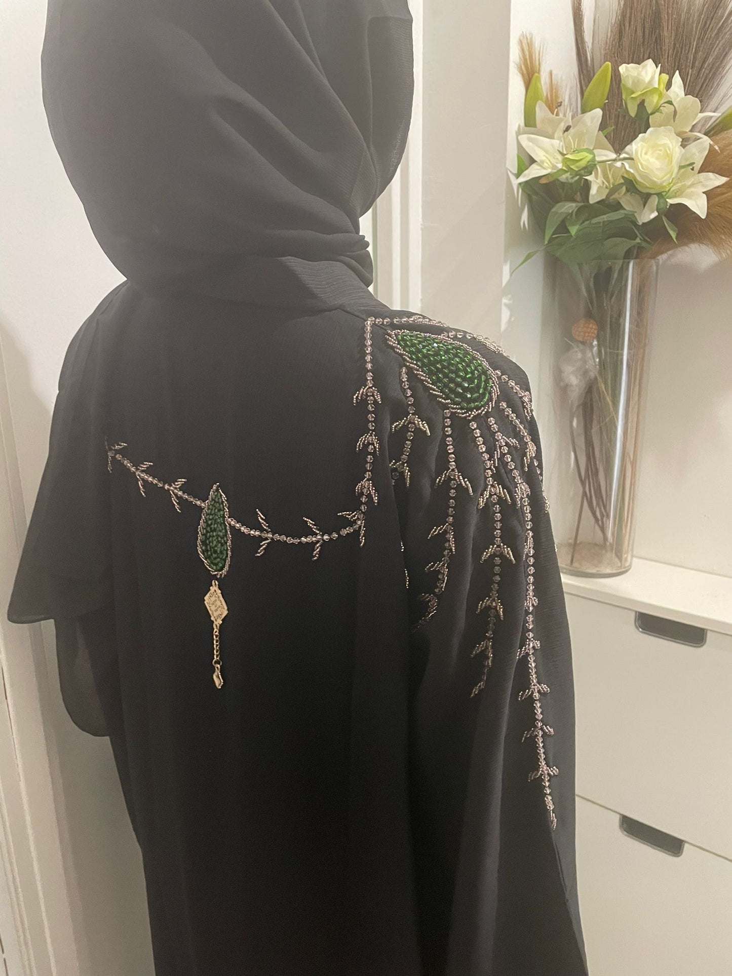 Fazan Embellished Abaya - Arewa Collections