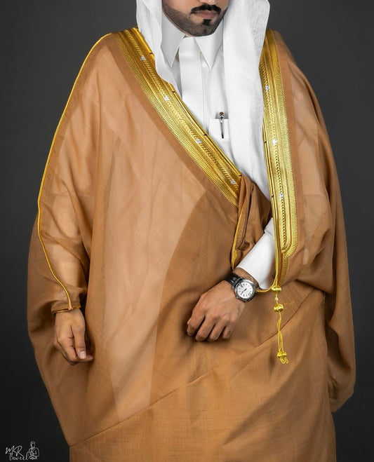 OVERCOAT ARAB SAND BISHT CLOAK - Arewa Collections