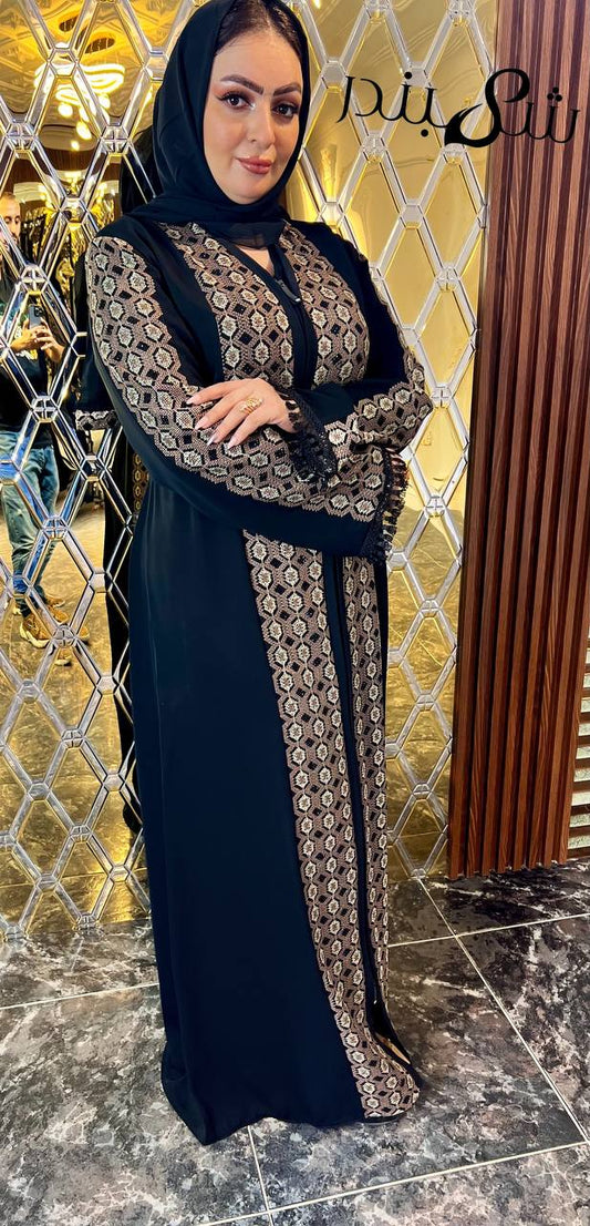 Full Embroidered Stylish Abaya