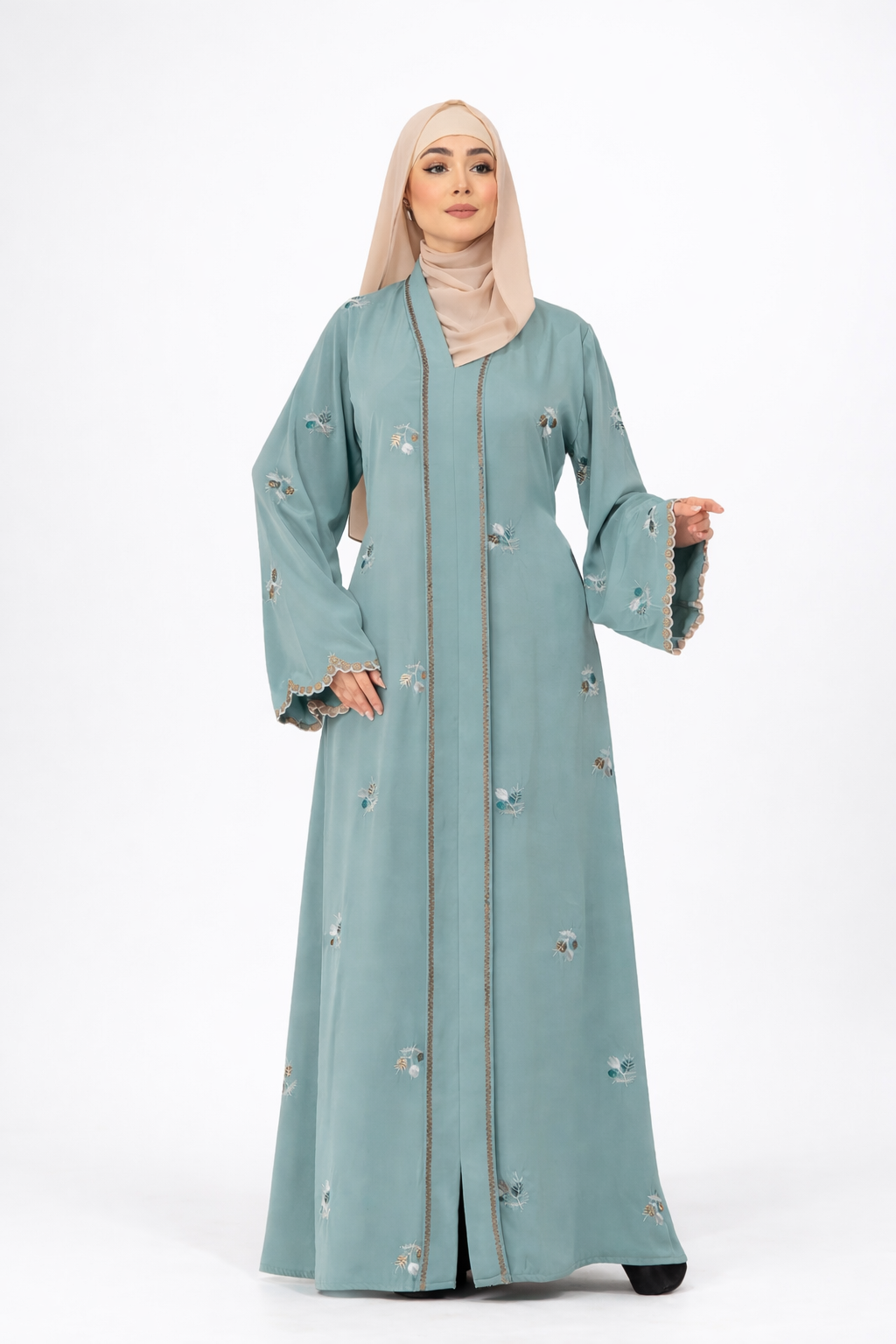 Nimba broderistil Abaya