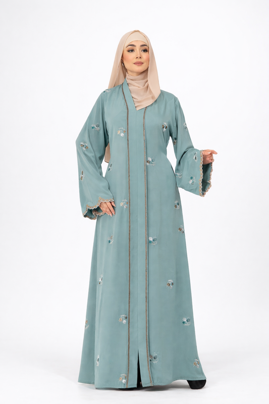 Nimba Embroidery style Abaya