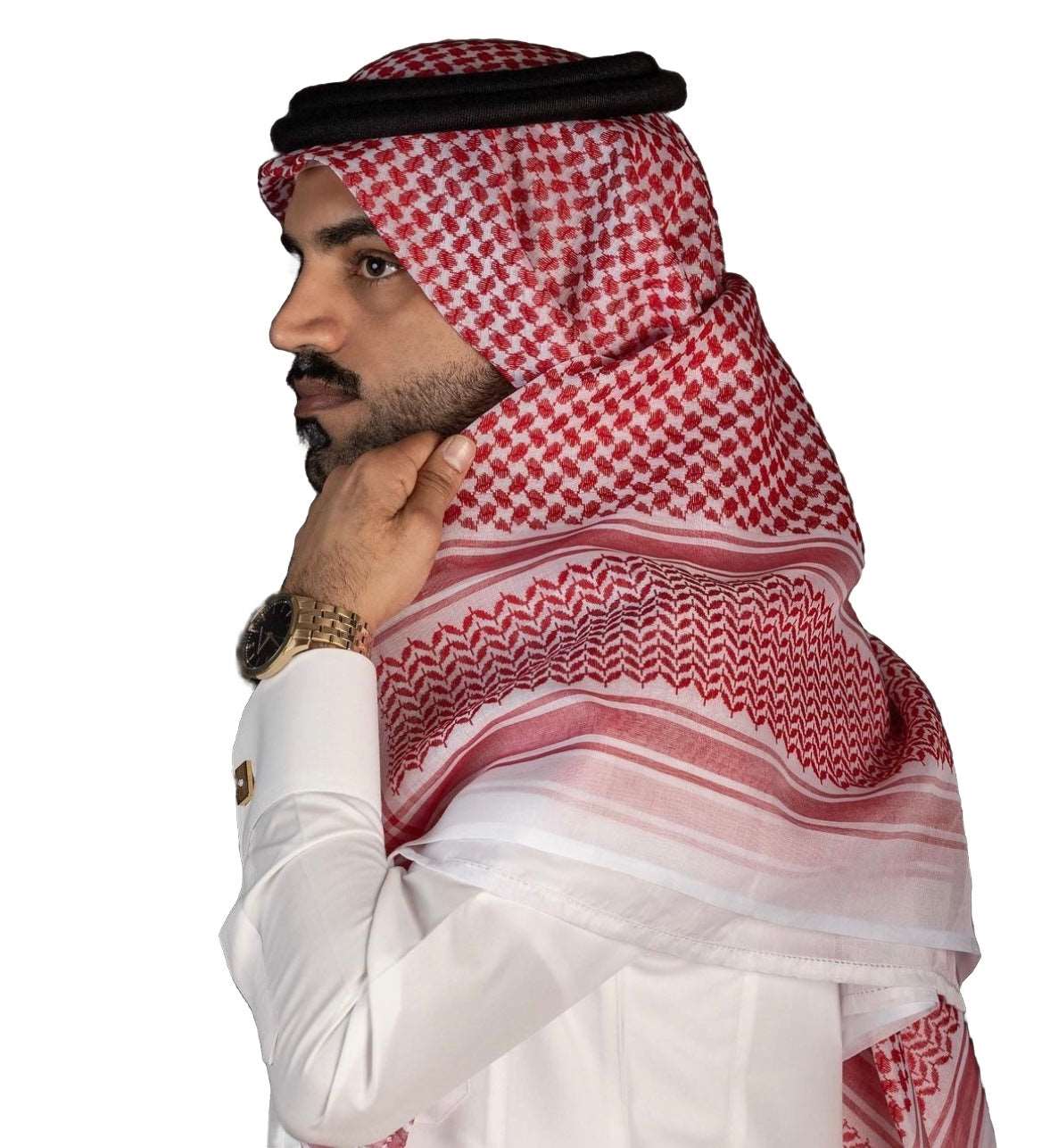 Foulard Shemagh Arabe Homme - Style Dubai Saudi - Bandana Polyester Respirant Pour Plein Air