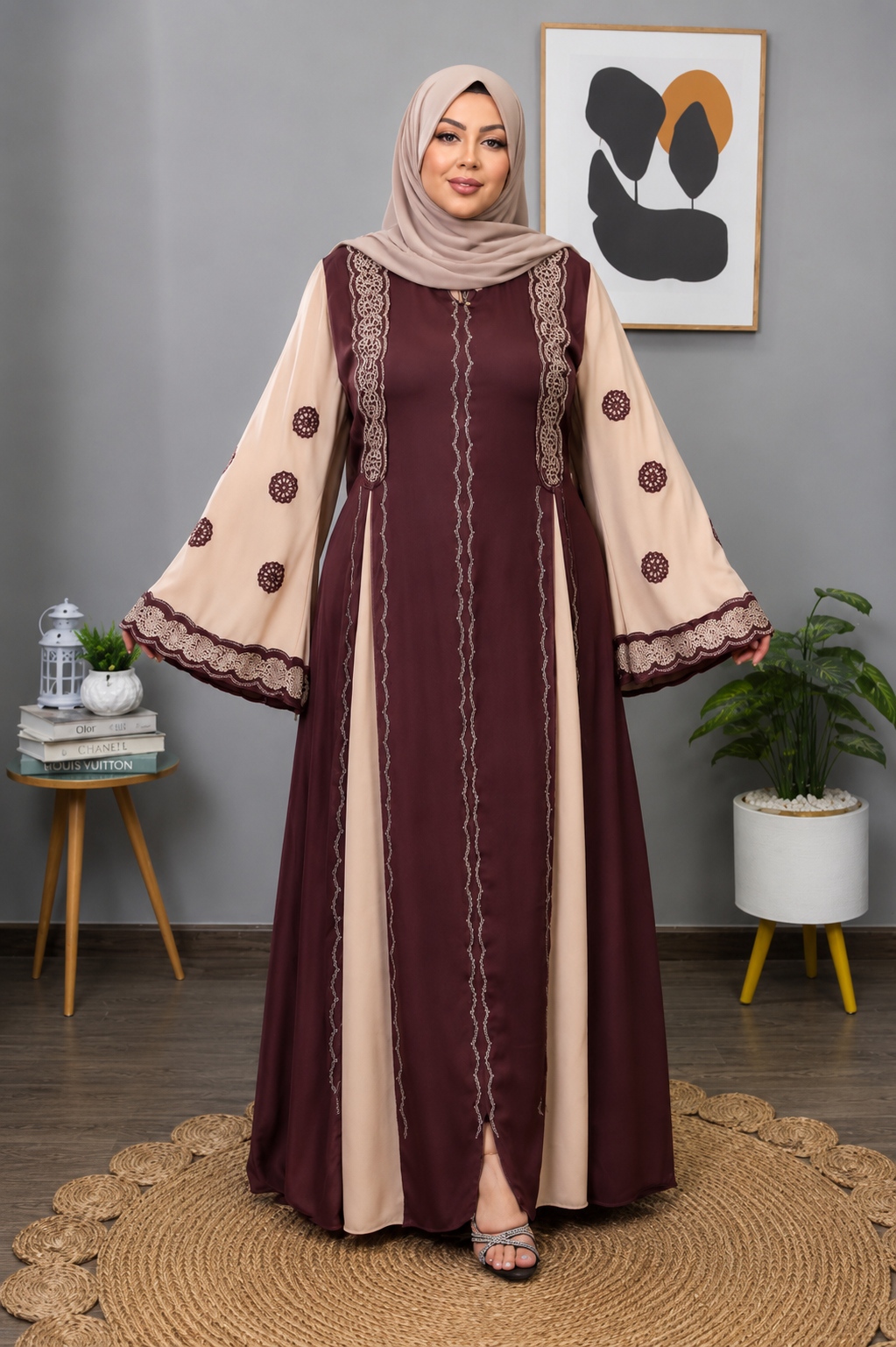 Reezah Brown Abaya