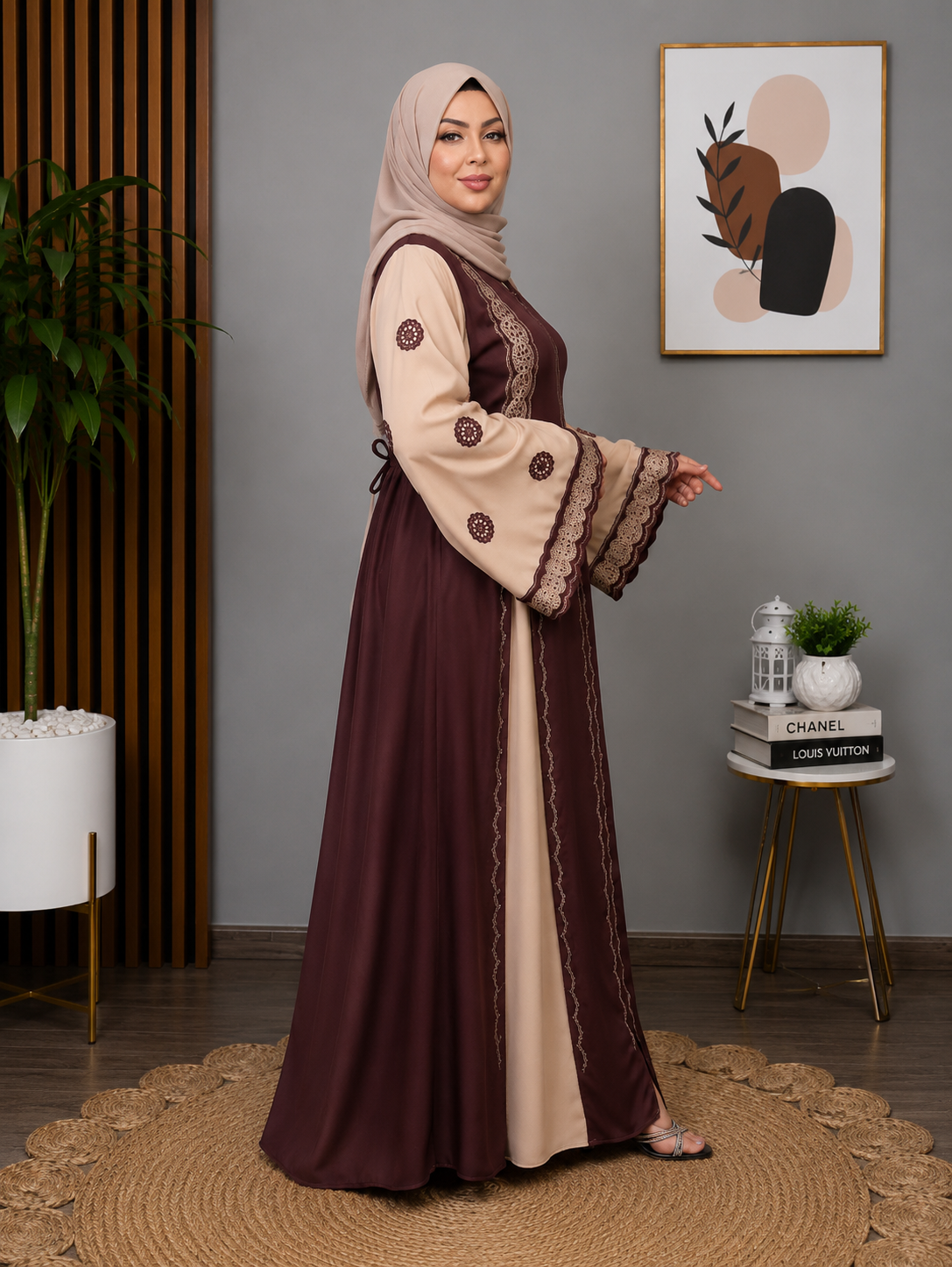 Reezah Brown Abaya