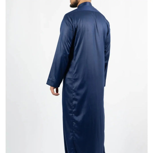Blue Saudi Collar Thobe